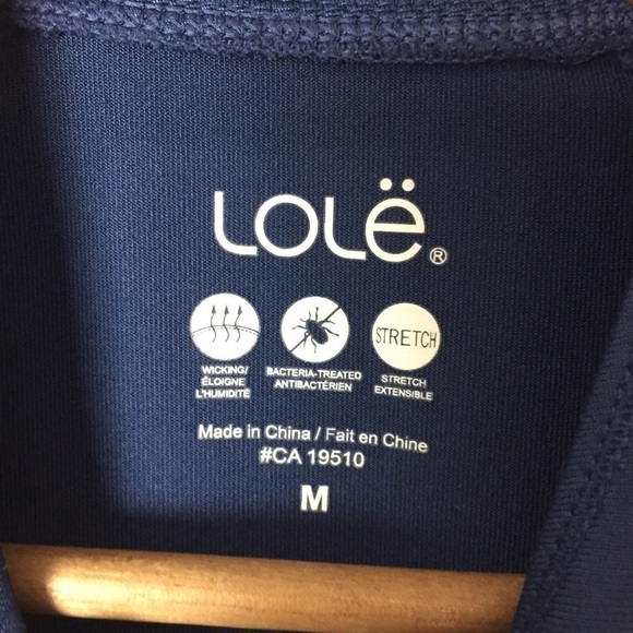 [Lole] Blue Short Sleeve Quarter Zip Athletic Top - Picture 6 of 12